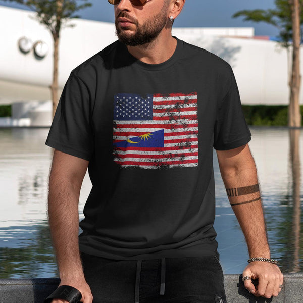 Malaysia USA Flag T-Shirt