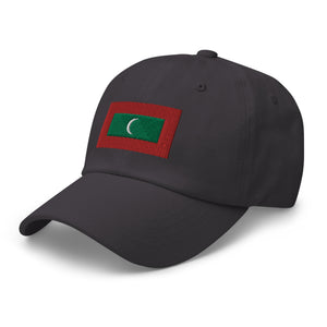 Maldives Flag Cap - Adjustable Embroidered Dad Hat