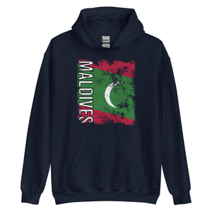 Maldives Flag - Distressed Flag Hoodie