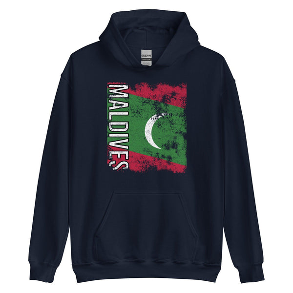 Maldives Flag - Distressed Flag Hoodie