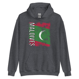 Maldives Flag - Distressed Flag Hoodie