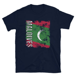 Maldives Flag Distressed T-Shirt