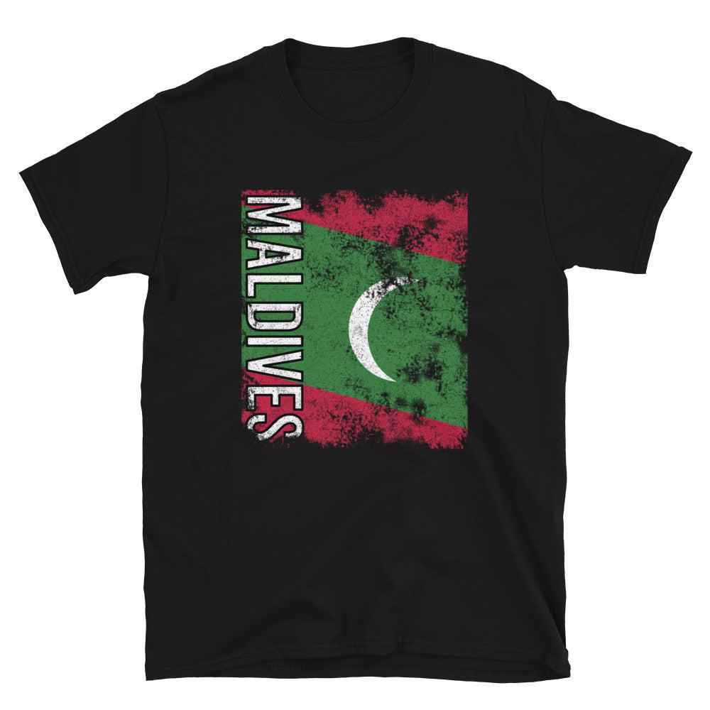 Maldives Flag Distressed T-Shirt