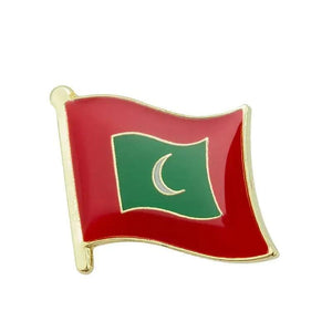 Maldives Flag Lapel Pin - Enamel Pin Flag