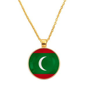 Maldives Flag Necklace