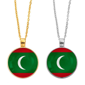 Maldives Flag Necklace