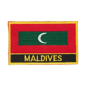 Maldives Flag Patch - Sew On/Iron On Patch