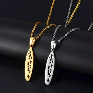 Maldives Map Necklace