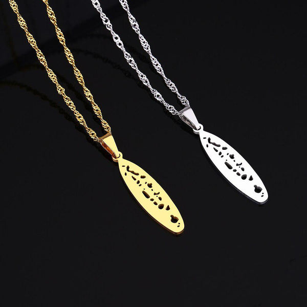 Maldives Map Necklace