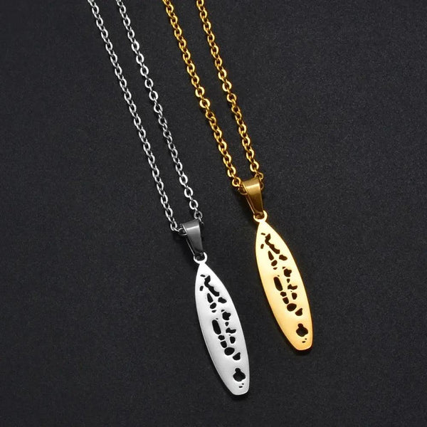 Maldives Map Necklace