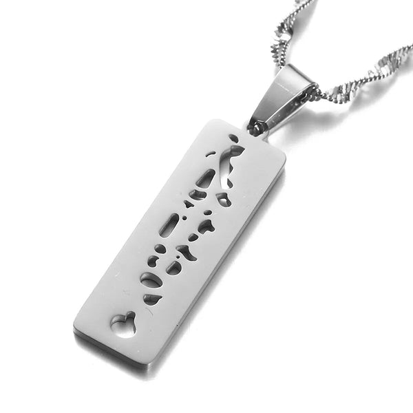 Maldives Map Necklace