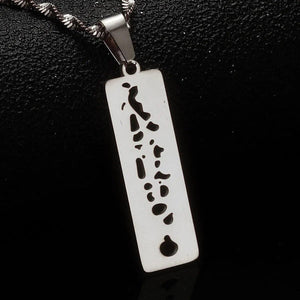 Maldives Map Necklace