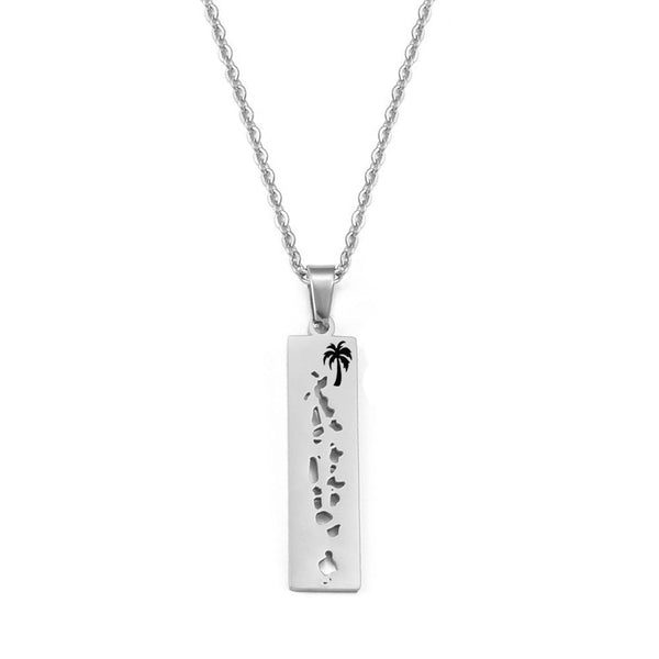 Maldives Map Necklace