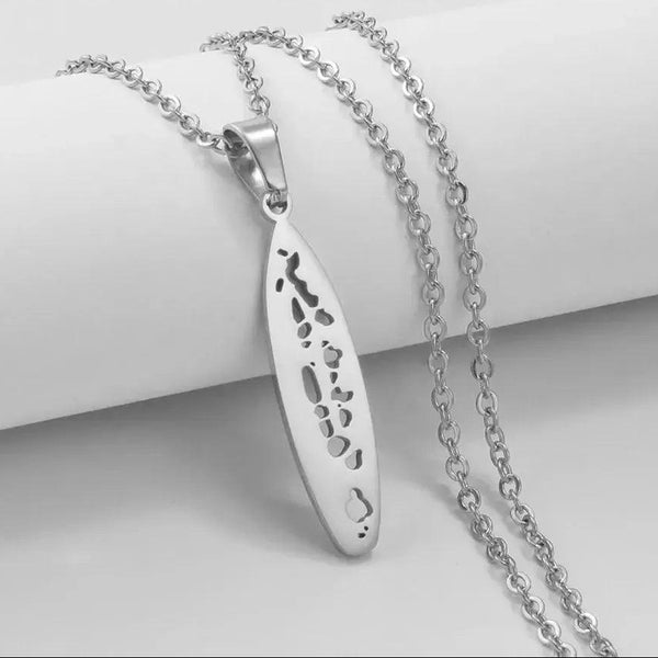 Maldives Map Necklace