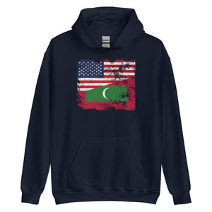 Maldives USA Flag Hoodie