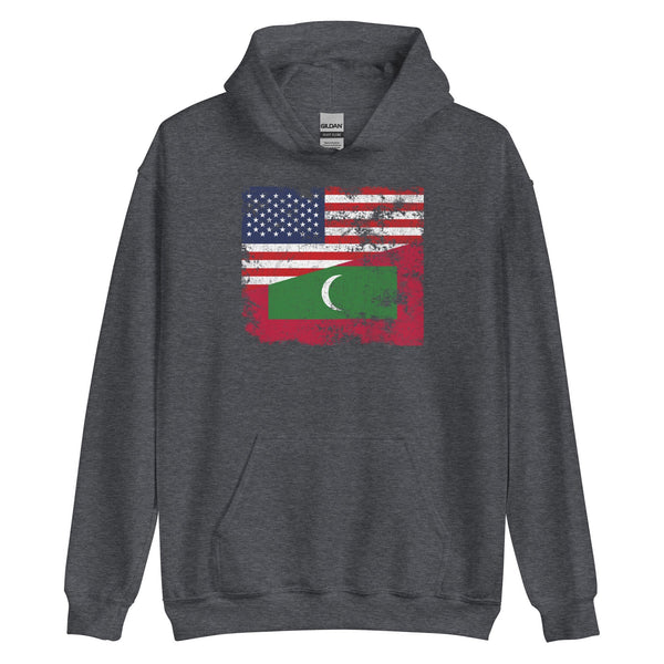 Maldives USA Flag Hoodie