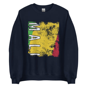 Mali Flag - Distressed Flag Sweatshirt