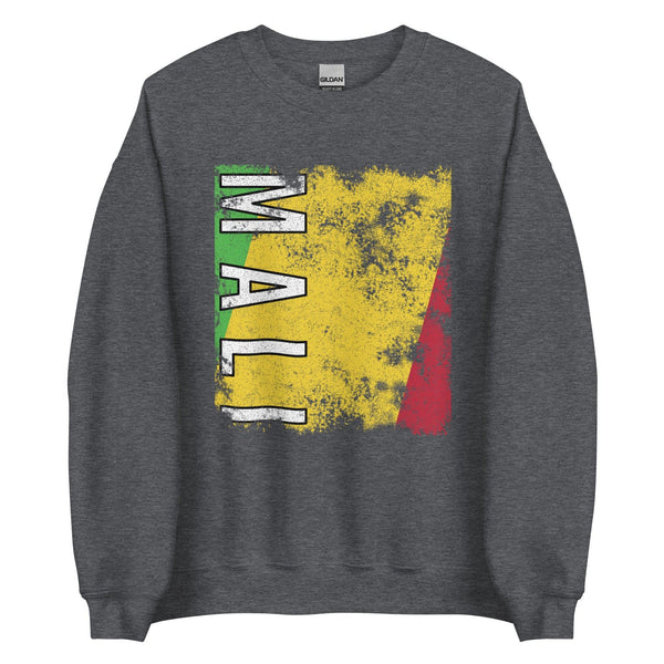 Mali Flag - Distressed Flag Sweatshirt