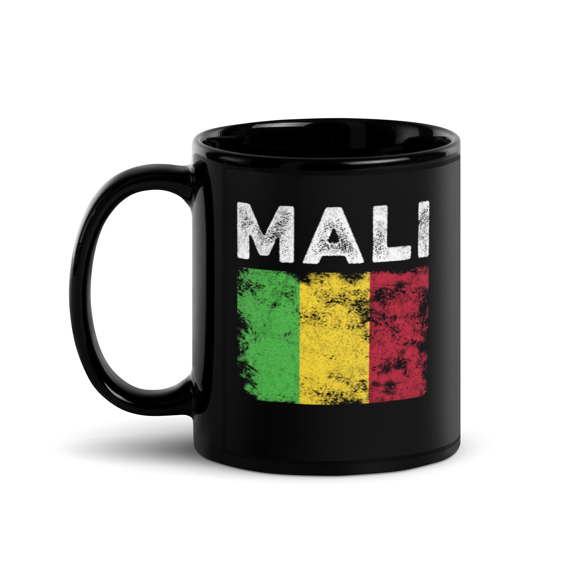 Mali Flag Distressed - Malian Flag Mug