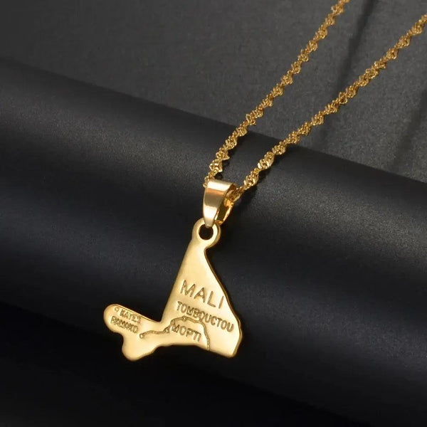 Mali Map Necklace