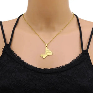 Mali Map Necklace