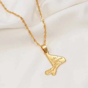 Mali Map Necklace