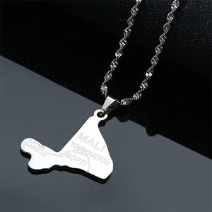 Mali Map Necklace