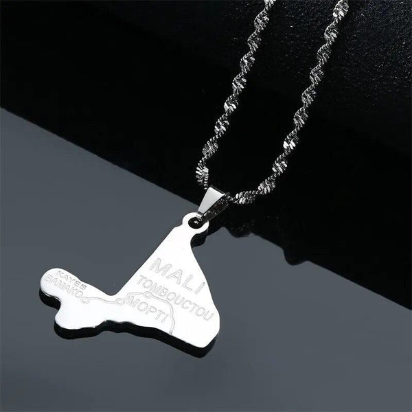 Mali Map Necklace