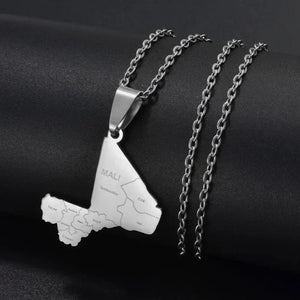Mali Map Necklace