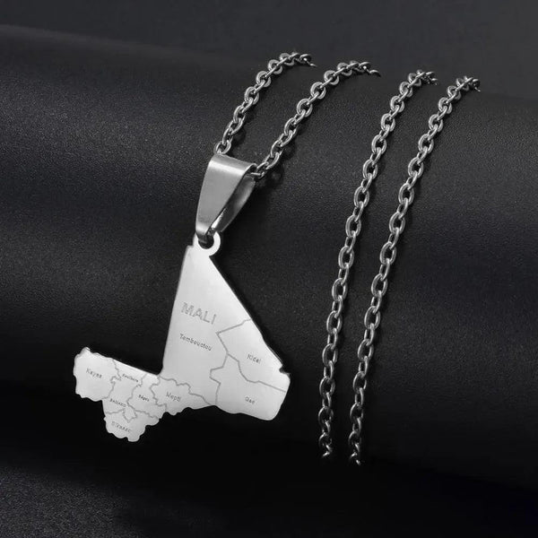 Mali Map Necklace