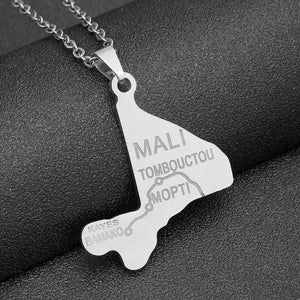 Mali Map Necklace
