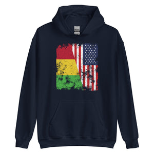 Mali USA Flag - Half American Hoodie