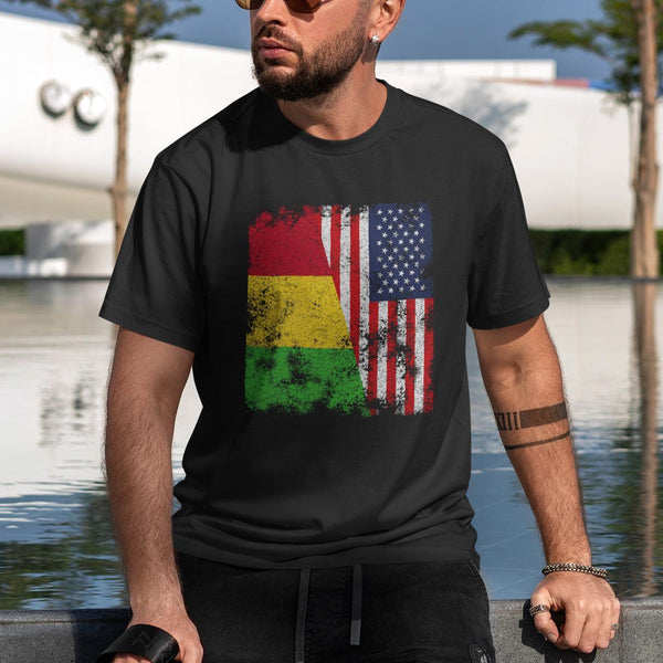 Mali USA Flag - Half American T-Shirt