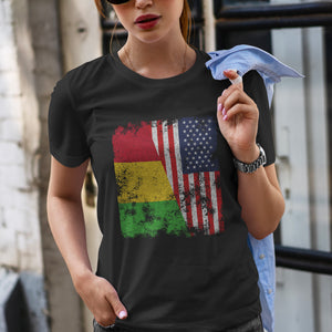 Mali USA Flag - Half American T-Shirt