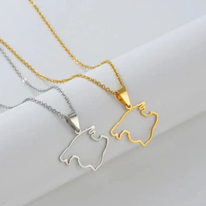 Mallorca Map Necklace