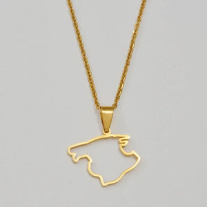 Mallorca Map Necklace