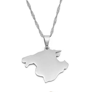 Mallorca Map Necklace