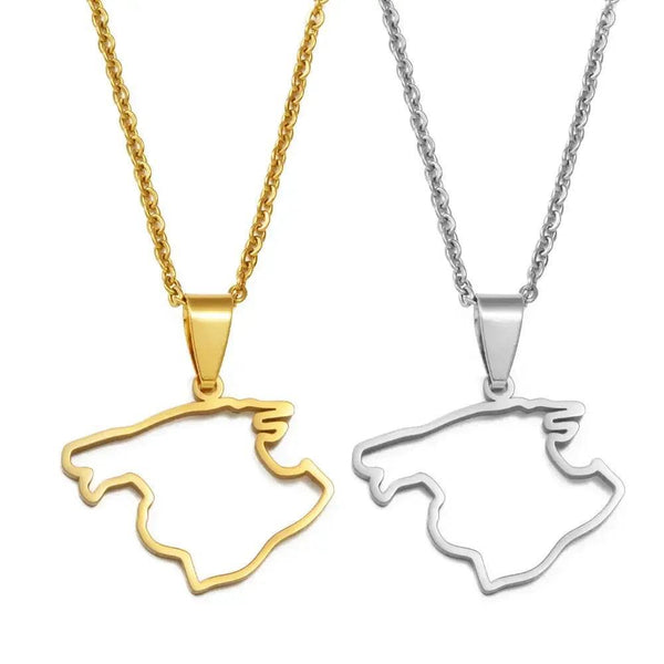 Mallorca Map Necklace