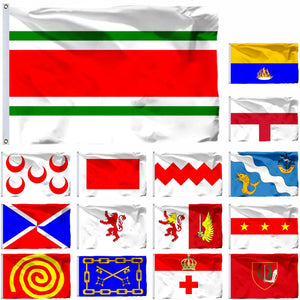Malta City & Village Flags - Maltese Municipality Flags - 90x150cm(3x5ft) - 60x90cm(2x3ft)