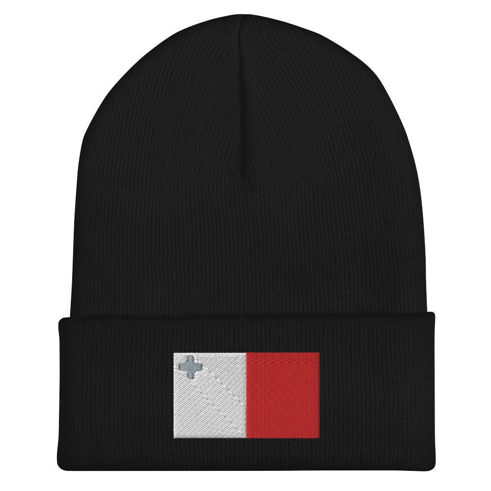 Malta Flag Beanie - Embroidered Winter Hat