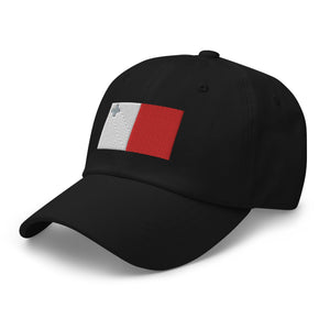 Malta Flag Cap - Adjustable Embroidered Dad Hat