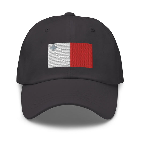 Malta Flag Cap - Adjustable Embroidered Dad Hat