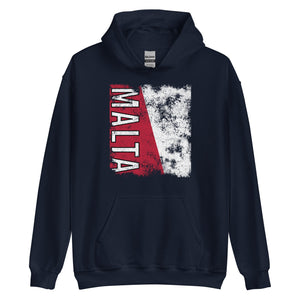 Malta Flag - Distressed Flag Hoodie