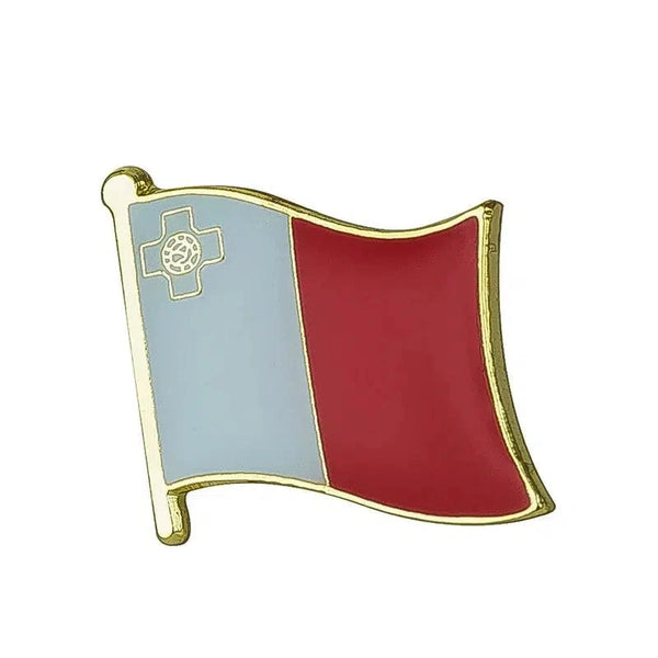 Malta Flag Lapel Pin - Enamel Pin Flag
