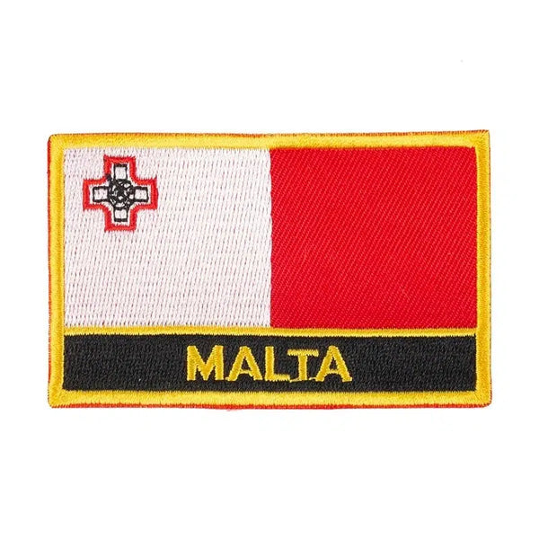 Malta Flag Patch - Sew On/Iron On Patch