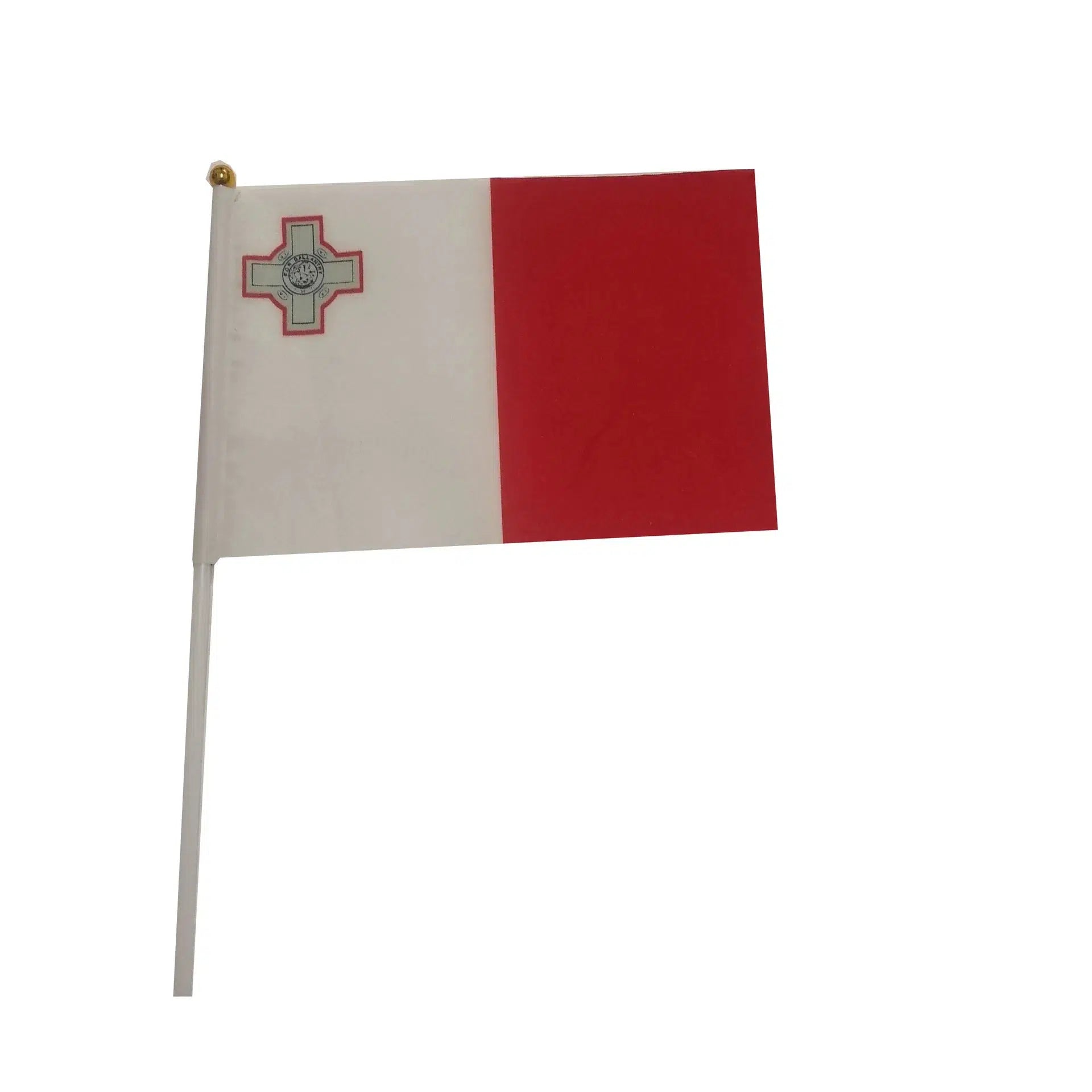 Malta Flag on Stick - Small Handheld Flag (50/100Pcs)
