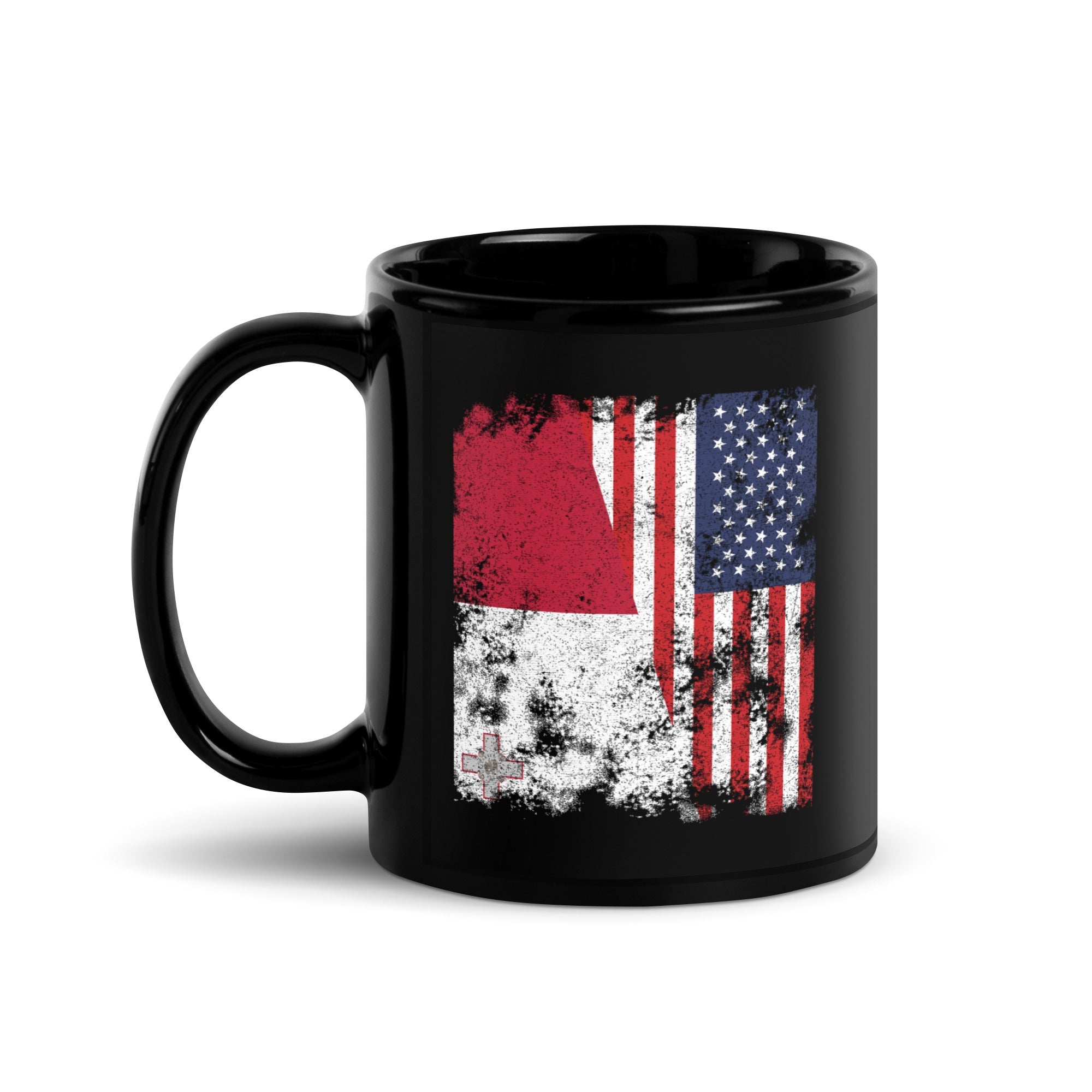 Malta USA Flag - Half American Mug