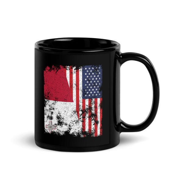 Malta USA Flag - Half American Mug