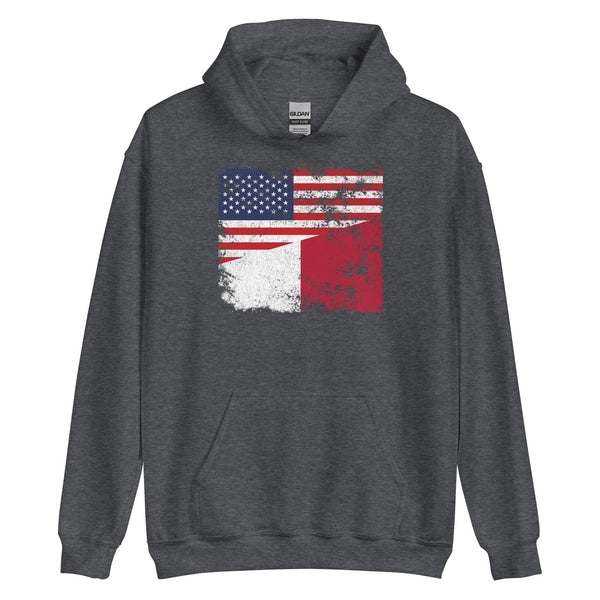 Malta USA Flag Hoodie