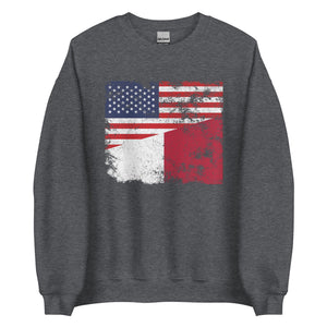 Malta USA Flag Sweatshirt